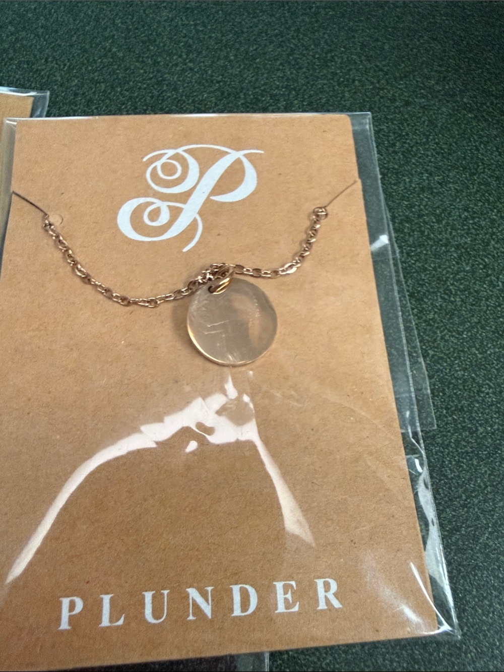 Plunder Gold Tone Mixed Pendant Necklace Set - Picture 2 of 8